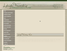 Tablet Screenshot of lehightownship.com